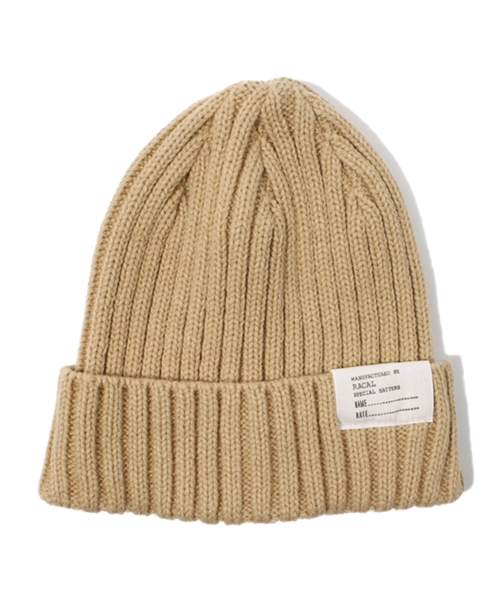 NANO universe(ナノユニバース)の「RACAL(ラカル)/ 2×2 RIB 折り返しワッチ(ニットキャップ/ビーニー・メンズ・ブラック/ベージュ/ブルー/バーガンディー/グレー/ネイビー・FREE)」の4枚目の写真