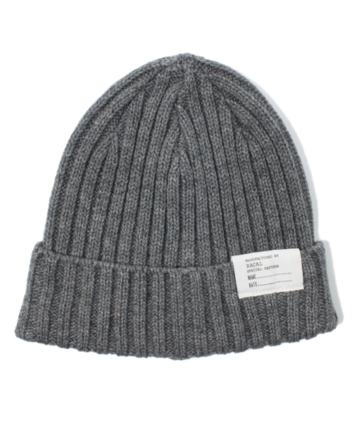 NANO universe(ナノユニバース)の「RACAL(ラカル)/ 2×2 RIB 折り返しワッチ(ニットキャップ/ビーニー・メンズ・ブラック/ベージュ/ブルー/バーガンディー/グレー/ネイビー・FREE)」の3枚目の写真