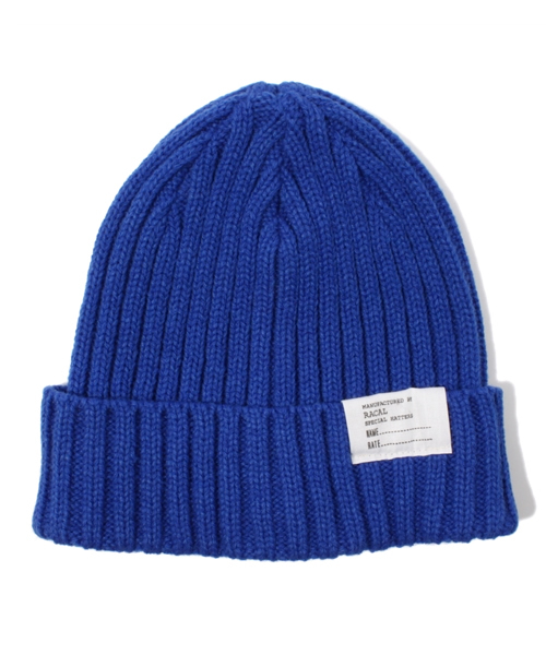 NANO universe(ナノユニバース)の「RACAL(ラカル)/ 2×2 RIB 折り返しワッチ(ニットキャップ/ビーニー・メンズ・ブラック/ベージュ/ブルー/バーガンディー/グレー/ネイビー・FREE)」の1枚目の写真