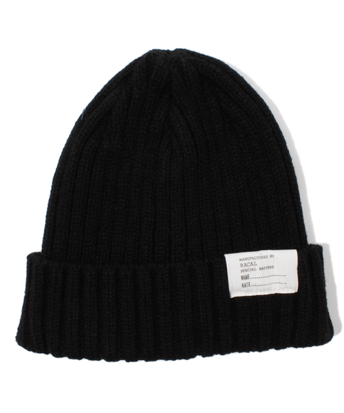 NANO universe(ナノユニバース)の「RACAL(ラカル)/ 2×2 RIB 折り返しワッチ(ニットキャップ/ビーニー・メンズ・ブラック/ベージュ/ブルー/バーガンディー/グレー/ネイビー・FREE)」の2枚目の写真