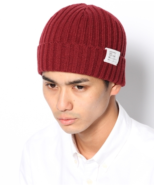 NANO universe(ナノユニバース)の「RACAL(ラカル)/ 2×2 RIB 折り返しワッチ(ニットキャップ/ビーニー・メンズ・ブラック/ベージュ/ブルー/バーガンディー/グレー/ネイビー・FREE)」の11枚目の写真