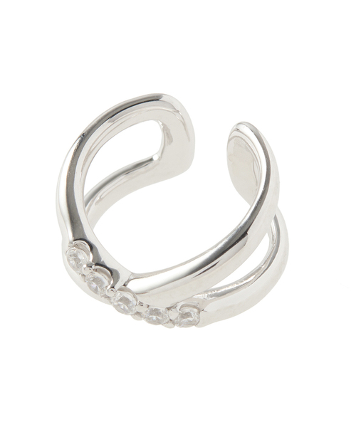 ESTELLE（エステール）の「シルバー キュービックジルコニア イヤーカフ 片耳用 ESTELLE/エステール WEB限定（イヤーカフ・レディース・ホワイト・-）」の3枚目の写真