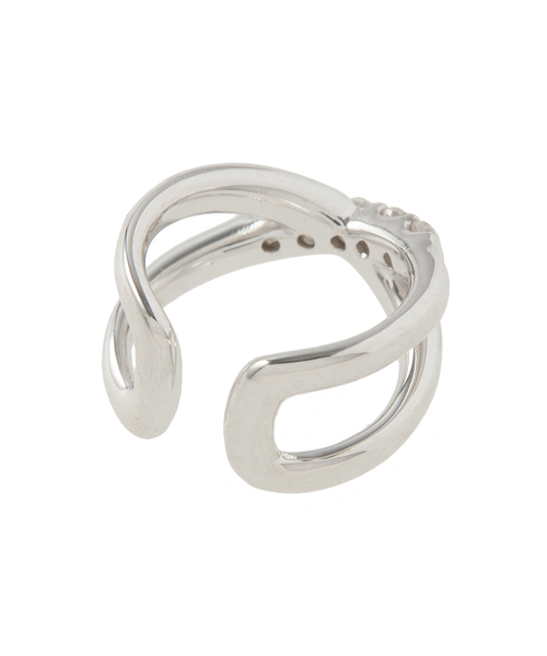 ESTELLE（エステール）の「シルバー キュービックジルコニア イヤーカフ 片耳用 ESTELLE/エステール WEB限定（イヤーカフ・レディース・ホワイト・-）」の5枚目の写真