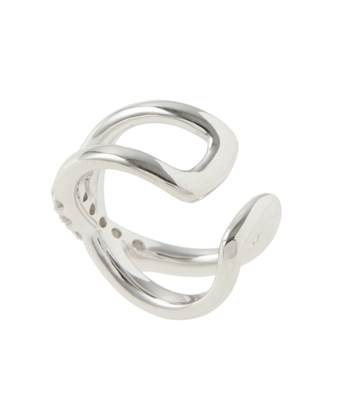 ESTELLE（エステール）の「シルバー キュービックジルコニア イヤーカフ 片耳用 ESTELLE/エステール WEB限定（イヤーカフ・レディース・ホワイト・-）」の2枚目の写真