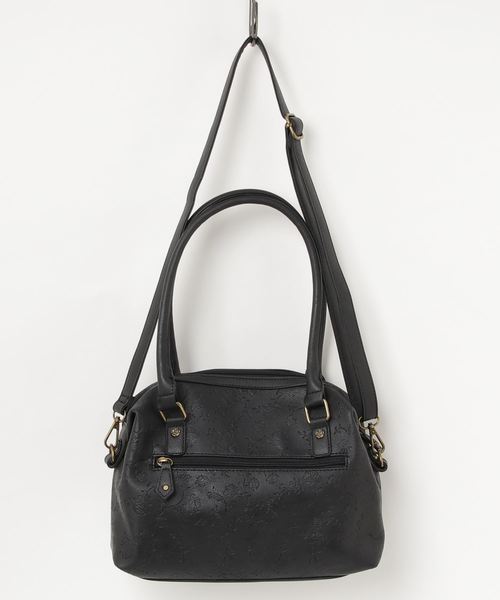 axes femme（アクシーズファム）の「型押しボストンバッグ（ボストンバッグ・レディース・ブラック/グレー/ワイン・MEDIUM）」の5枚目の写真