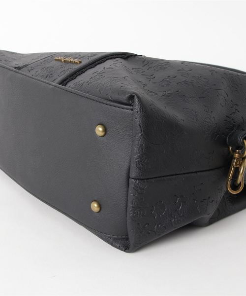 axes femme（アクシーズファム）の「型押しボストンバッグ（ボストンバッグ・レディース・ブラック/グレー/ワイン・MEDIUM）」の6枚目の写真