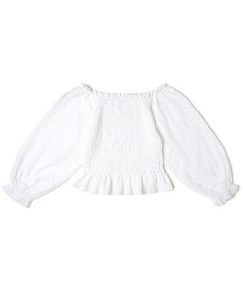 flower（フラワー）の「レインボーレースブラウス（シャツ/ブラウス・レディース・ホワイト/ピンク/ブルー/イエロー・FREE）」の9枚目の写真