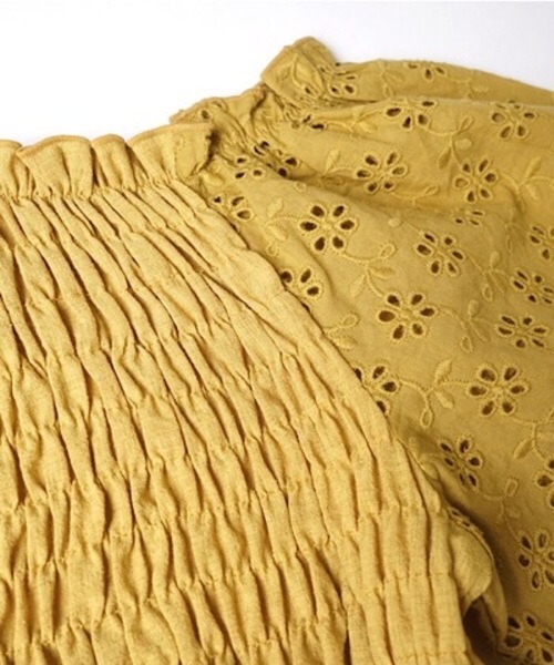 flower（フラワー）の「レインボーレースブラウス（シャツ/ブラウス・レディース・ホワイト/ピンク/ブルー/イエロー・FREE）」の14枚目の写真