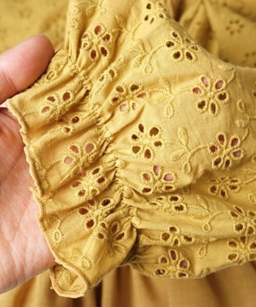 flower（フラワー）の「レインボーレースブラウス（シャツ/ブラウス・レディース・ホワイト/ピンク/ブルー/イエロー・FREE）」の15枚目の写真