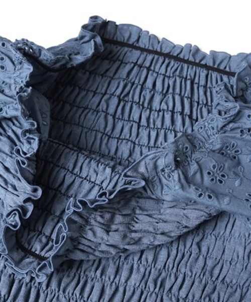 flower（フラワー）の「レインボーレースブラウス（シャツ/ブラウス・レディース・ホワイト/ピンク/ブルー/イエロー・FREE）」の16枚目の写真