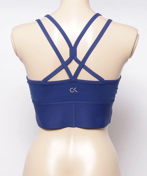 Calvin Klein（カルバン・クライン）の「アクティブ アイコン ストラップ ブラ（スポーツブラ・レディース・ブラック/コバルトブルー・S/M/L/XS）」の4枚目の写真