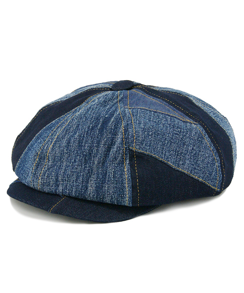 Ruben(ルーベン)の「デニムパッチワーク キャスケット(キャスケット・レディース・ネイビー/ブラック・FREE)」の9枚目の写真