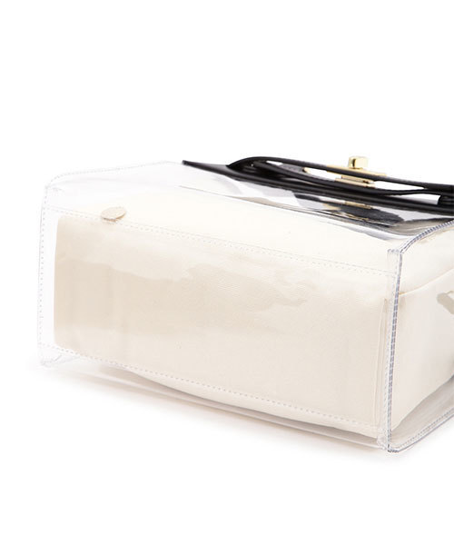 JILL STUART(ジルスチュアート)の「【ホワイトWEB限定】カローラクリアショルダーバッグ(トートバッグ・レディース・ホワイト/ブラック/ブラウン・フリ-)」の11枚目の写真