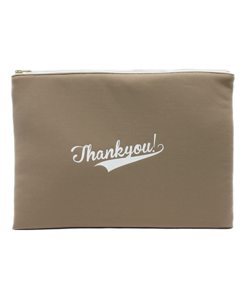 CIAOPANIC TYPY(チャオパニックティピー)の「THANKYOUクラッチ(クラッチバッグ・レディース・ネイビー/ベージュ/ホワイト・FREE)」の3枚目の写真