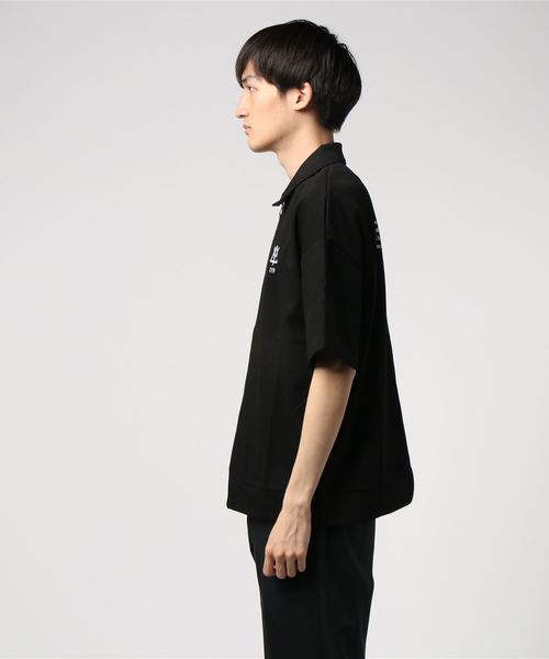 OY（オーワイ）の「ジップカラ―半袖Tシャツ/カットソー（Tシャツ/カットソー・メンズ・ホワイト/ブラック・FREE）」の12枚目の写真