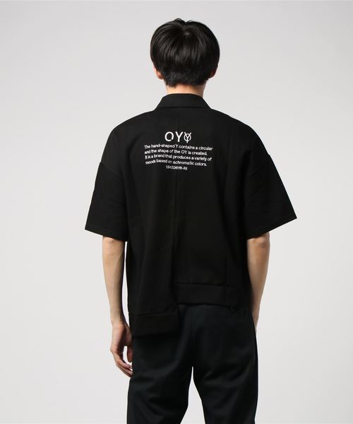 OY（オーワイ）の「ジップカラ―半袖Tシャツ/カットソー（Tシャツ/カットソー・メンズ・ホワイト/ブラック・FREE）」の7枚目の写真