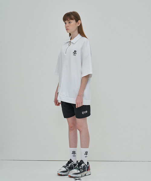 OY（オーワイ）の「ジップカラ―半袖Tシャツ/カットソー（Tシャツ/カットソー・メンズ・ホワイト/ブラック・FREE）」の15枚目の写真