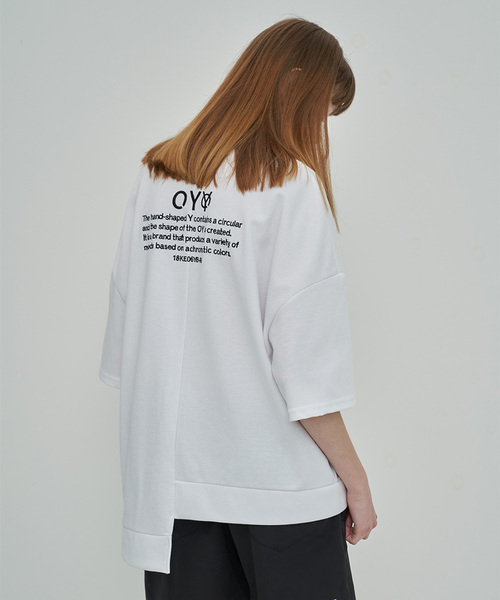 OY（オーワイ）の「ジップカラ―半袖Tシャツ/カットソー（Tシャツ/カットソー・メンズ・ホワイト/ブラック・FREE）」の17枚目の写真