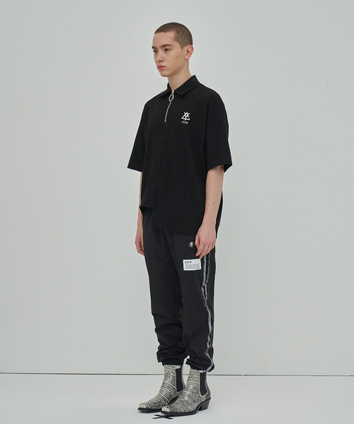 OY（オーワイ）の「ジップカラ―半袖Tシャツ/カットソー（Tシャツ/カットソー・メンズ・ホワイト/ブラック・FREE）」の10枚目の写真