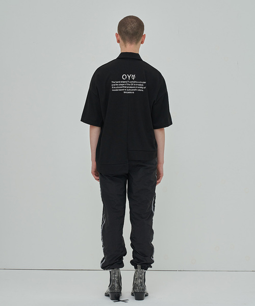 OY（オーワイ）の「ジップカラ―半袖Tシャツ/カットソー（Tシャツ/カットソー・メンズ・ホワイト/ブラック・FREE）」の13枚目の写真
