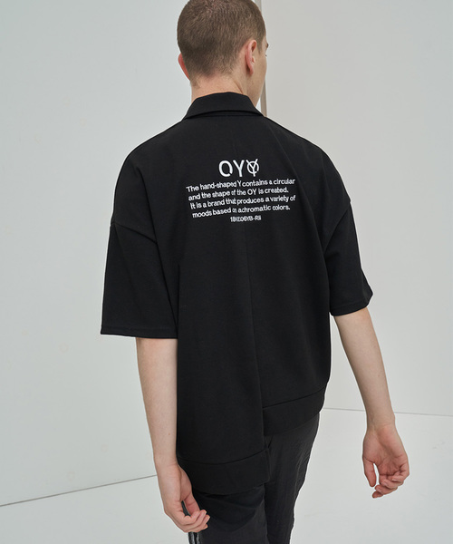 OY（オーワイ）の「ジップカラ―半袖Tシャツ/カットソー（Tシャツ/カットソー・メンズ・ホワイト/ブラック・FREE）」の20枚目の写真