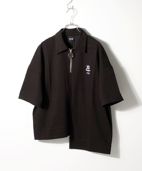 OY（オーワイ）の「ジップカラ―半袖Tシャツ/カットソー（Tシャツ/カットソー・メンズ・ホワイト/ブラック・FREE）」の18枚目の写真