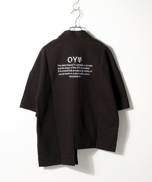 OY（オーワイ）の「ジップカラ―半袖Tシャツ/カットソー（Tシャツ/カットソー・メンズ・ホワイト/ブラック・FREE）」の11枚目の写真
