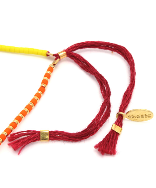 ROSE BUD（ローズバッド）の「(SHASHI)SAM BRACELET（ブレスレット・レディース・イエロー/ワイン・ONE SIZE）」の3枚目の写真