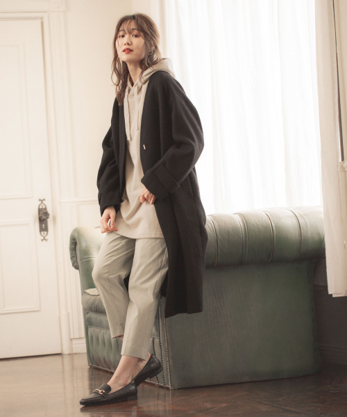 GLOBAL WORK（グローバルワーク）の「【抗菌防臭】シナヤカフィットローファー/843401（ローファー・レディース・ブラック/ブラウン/ブラック系その他/ホワイト・MEDIUM/LARGE）」の18枚目の写真