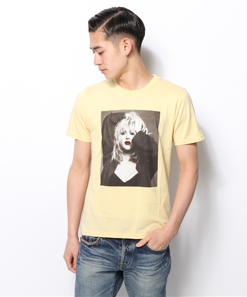 HYSTERIC GLAMOUR（ヒステリックグラマー）の「CL/LOVE 3C pt T-SH（Tシャツ/カットソー・メンズ・ブラック/ホワイト/イエロー・MEDIUM/SMALL/LARGE）」の3枚目の写真