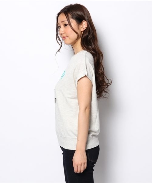 one after another NICE CLAUP（ワンアフターアナザーナイスクラップ）の「【ナイスクラップ】トラちゃん裏毛プルオーバー（Tシャツ/カットソー・レディース・ネイビー/グレー/オートミール・FREE）」の8枚目の写真