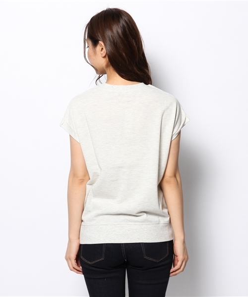 one after another NICE CLAUP（ワンアフターアナザーナイスクラップ）の「【ナイスクラップ】トラちゃん裏毛プルオーバー（Tシャツ/カットソー・レディース・ネイビー/グレー/オートミール・FREE）」の7枚目の写真