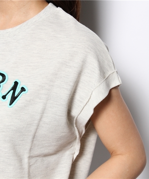 one after another NICE CLAUP（ワンアフターアナザーナイスクラップ）の「【ナイスクラップ】トラちゃん裏毛プルオーバー（Tシャツ/カットソー・レディース・ネイビー/グレー/オートミール・FREE）」の5枚目の写真