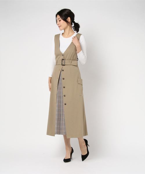 宅送 セール ブランド古着 ノースリーブワンピース ワンピース