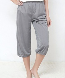 LA VIE A DEUX（ラヴィアドゥ）の「【ワイドパンツと一緒にまくって裾汚れ防止】透けない＆静電気防止 インナーパンツ ペチパンツ ペチパン ペチコート 日本製（インナーウェア/肌着）」