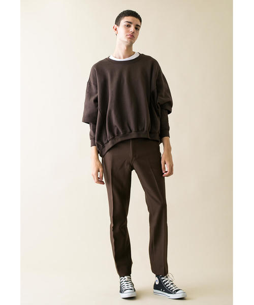 PRE_ プレ フレアパンツ DRESS JEANS FLARE 再構築 ブラ