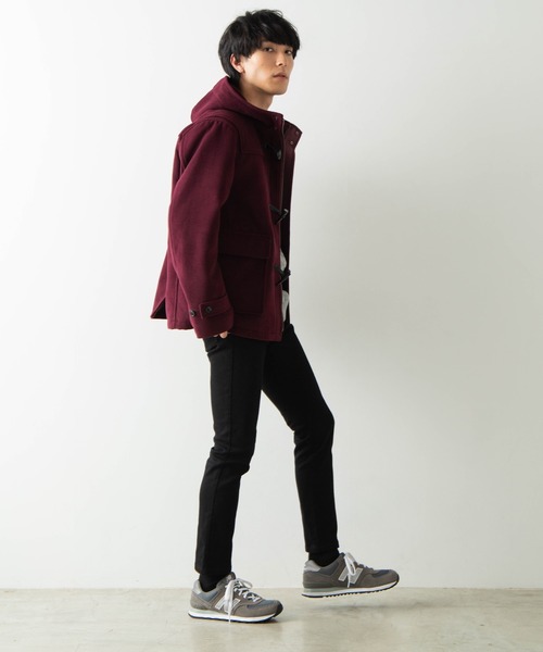 WEGO(ウィゴー)の「WEGO/メルトンショートダッフルコート(ダッフルコート・メンズ・ブラック/ネイビー/キャメル/ワイン・SMALL/MEDIUM/LARGE)」の16枚目の写真