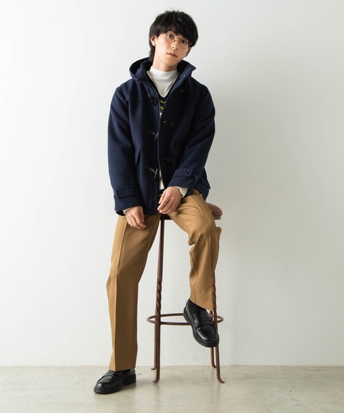 WEGO(ウィゴー)の「WEGO/メルトンショートダッフルコート(ダッフルコート・メンズ・ブラック/ネイビー/キャメル/ワイン・SMALL/MEDIUM/LARGE)」の13枚目の写真