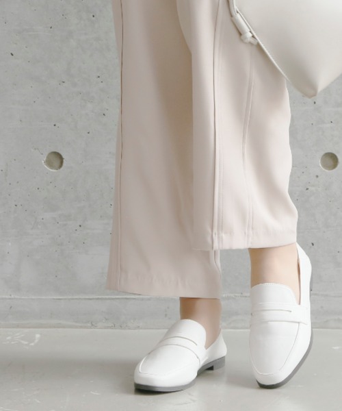 VIVIAN（ヴィヴィアン）の「スクエアトゥローファーバブーシュ（ローファー・レディース・ホワイト/ブラック/ベージュ/キャメル/ダークブラウン・LL/S/M/L/XL）」の8枚目の写真