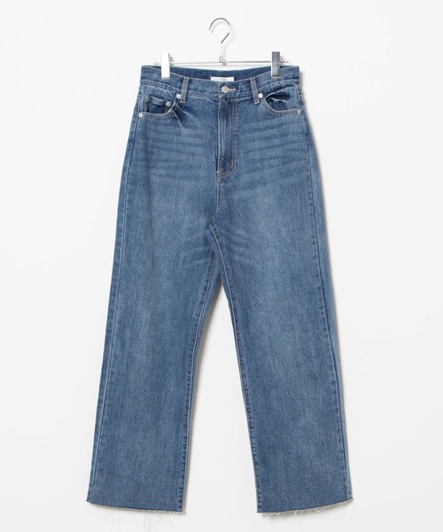 WEGO(ウィゴー)の「WEGO/デイリーストレートボーイフレンドデニムパンツ(デニムパンツ・レディース・ブラック/インディゴブルー/ダークインディゴブルー/ライトインディゴブルー・SMALL/LARGE/MEDIUM)」の20枚目の写真