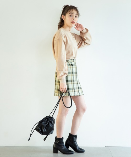 Heather（ヘザー）の「アソートガラミニスカート　875029（スカート・レディース・ブラック系その他/ベージュ系その他/ベージュ系その他2・S/M）」の14枚目の写真