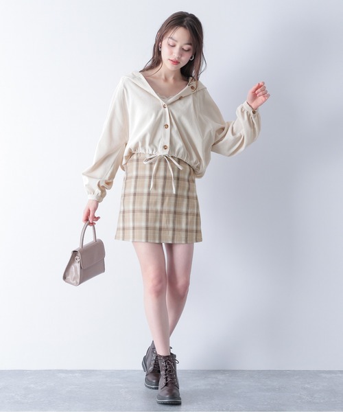 Heather（ヘザー）の「アソートガラミニスカート　875029（スカート・レディース・ブラック系その他/ベージュ系その他/ベージュ系その他2・S/M）」の16枚目の写真