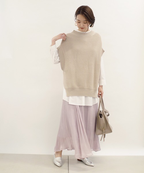 DouDou（ドゥドゥ）の「シアーフレアスカート（スカート・レディース・バイオレット/グレー・38/36）」の22枚目の写真