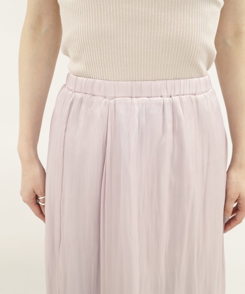 DouDou（ドゥドゥ）の「シアーフレアスカート（スカート・レディース・バイオレット/グレー・38/36）」の14枚目の写真