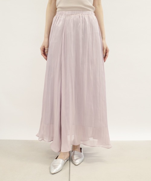 DouDou（ドゥドゥ）の「シアーフレアスカート（スカート・レディース・バイオレット/グレー・38/36）」の17枚目の写真