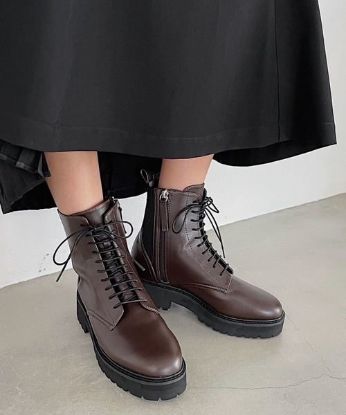 日本純正品 Web限定アイテム コンバットショートブーツ ブーツ Pageboy ページボーイ のファッション 最安値級価格返品ok Arenatheatre Net