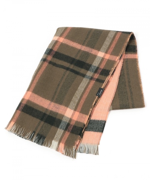 niko and...（ニコアンド）の「【小松菜奈さん着用アイテム】オリジナル2WAYチェックストール（ストール/ショール・レディース・オフホワイト/ブラック/ダークグレー/カーキ・0）」の18枚目の写真