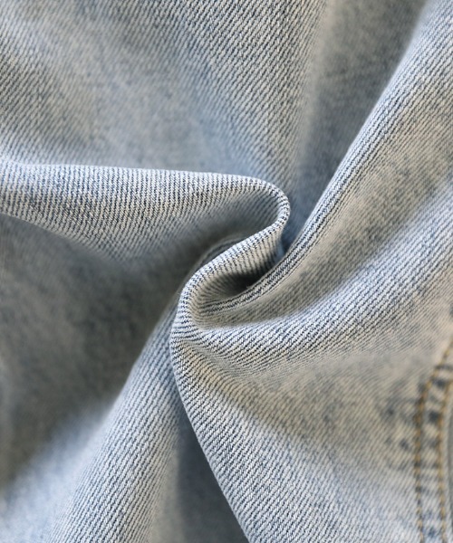 select MOCA（セレクトモカ）の「ハイウエストスリットデニム（デニムパンツ・レディース・ライトブルー/ブラック・SMALL/MEDIUM）」の5枚目の写真