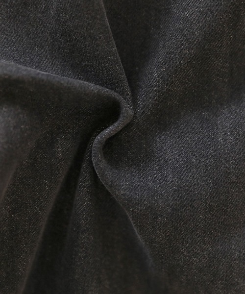 select MOCA（セレクトモカ）の「ハイウエストスリットデニム（デニムパンツ・レディース・ライトブルー/ブラック・SMALL/MEDIUM）」の4枚目の写真