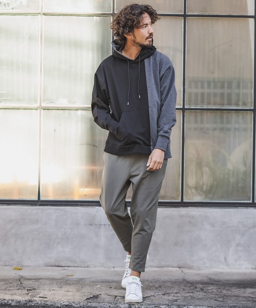 CAMBIO　サルエルパンツ　イージーパンツ S　ブラック mp11508-02.jpg